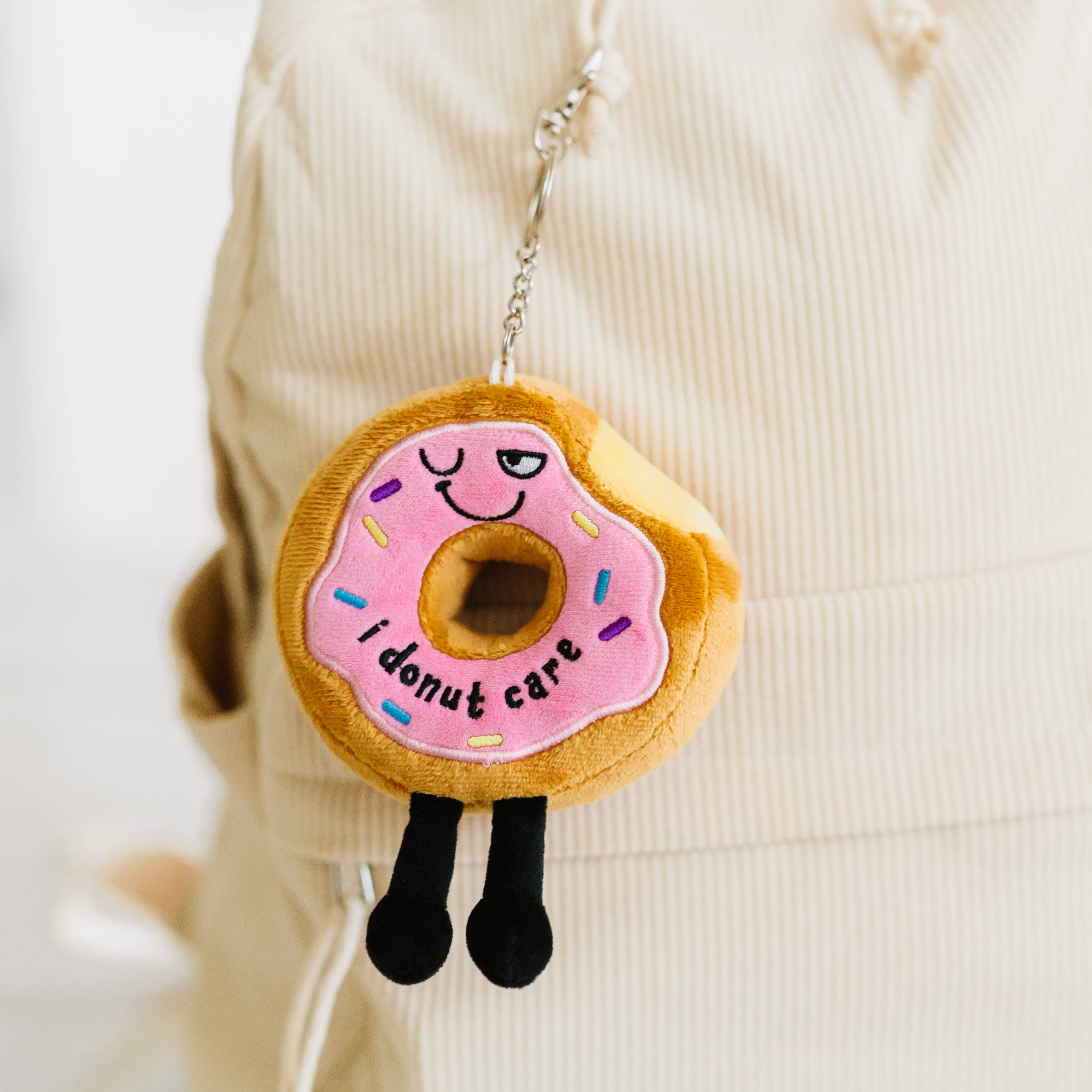 Plush Donut Cute Bag Charm Soft Cuddly Toy Funny Gift