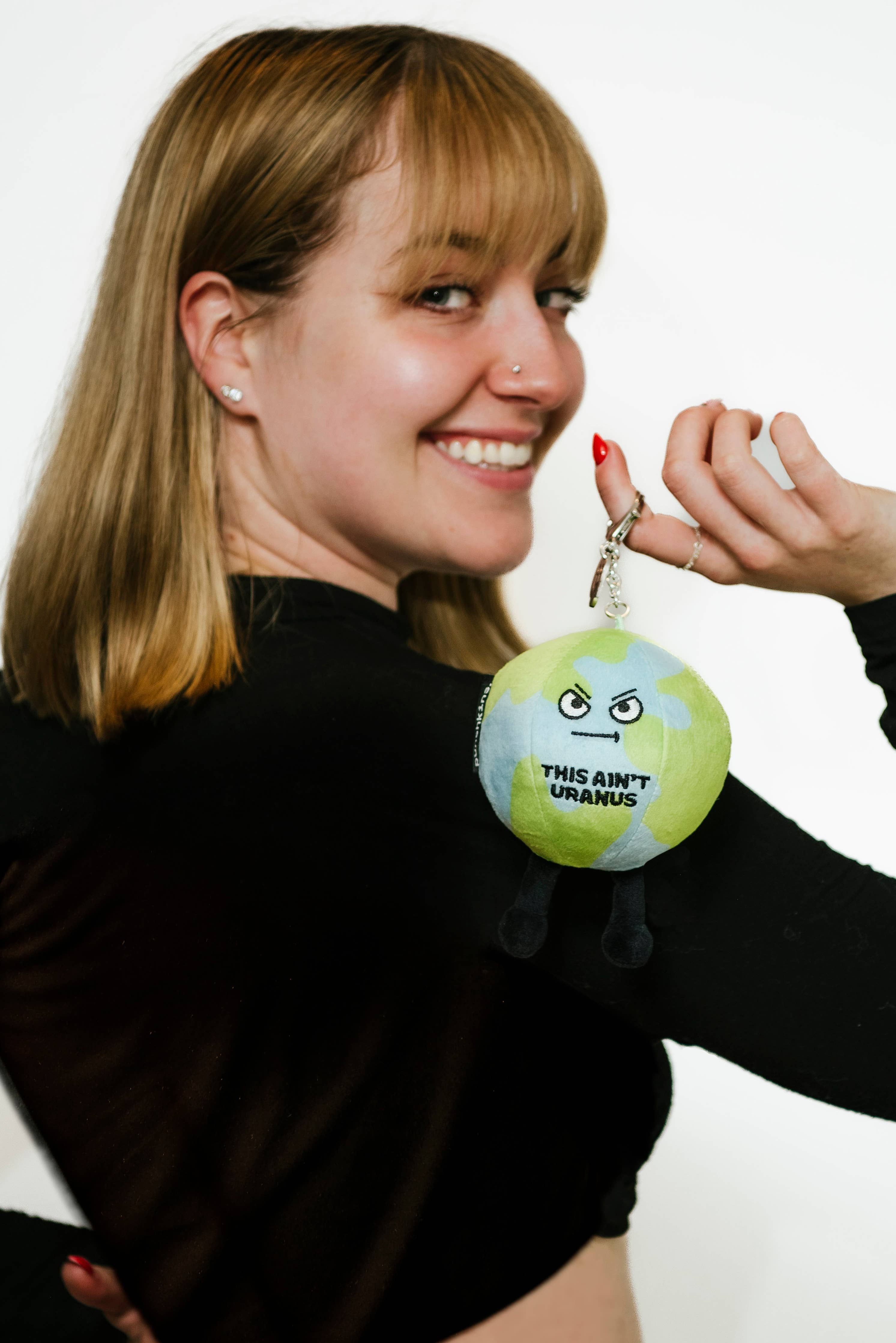 Earth Plush Bag Charm This Ain'T Uranus Soft Toy Funny