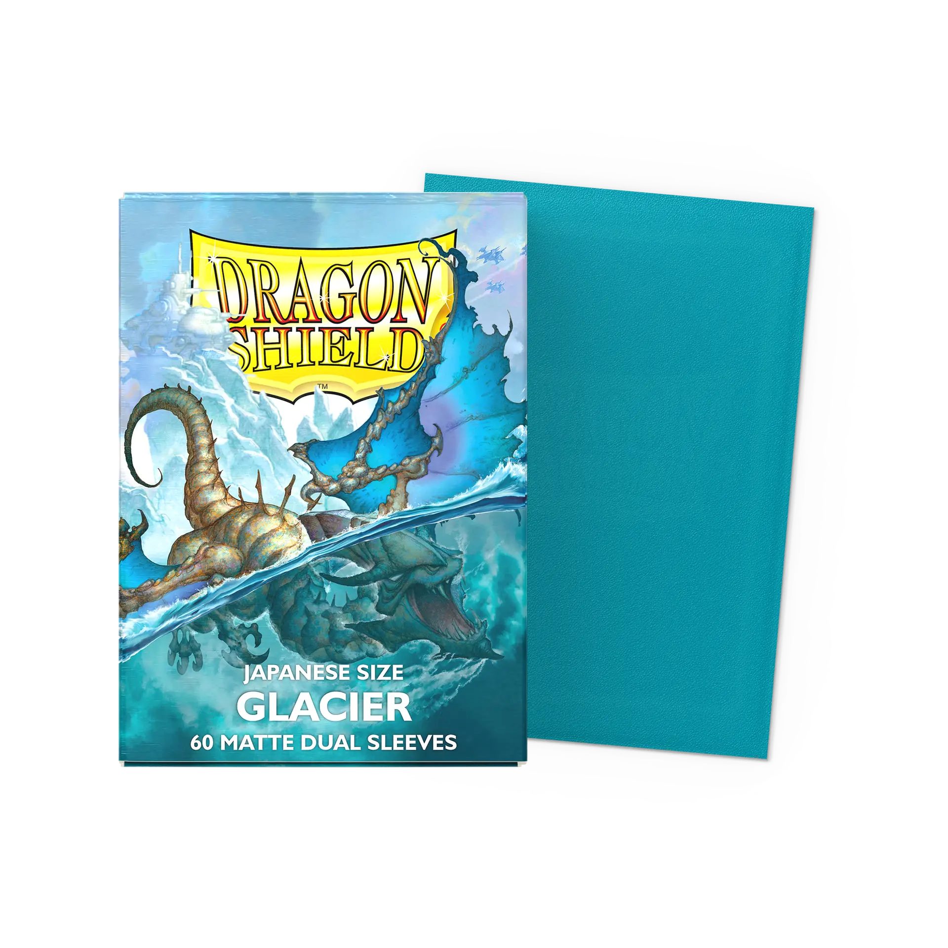 Dragon Shield Japanese Size Matte Dual Sleeves - Glacier