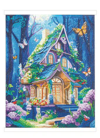 Crystal Art Scroll Kit: Fantasy House