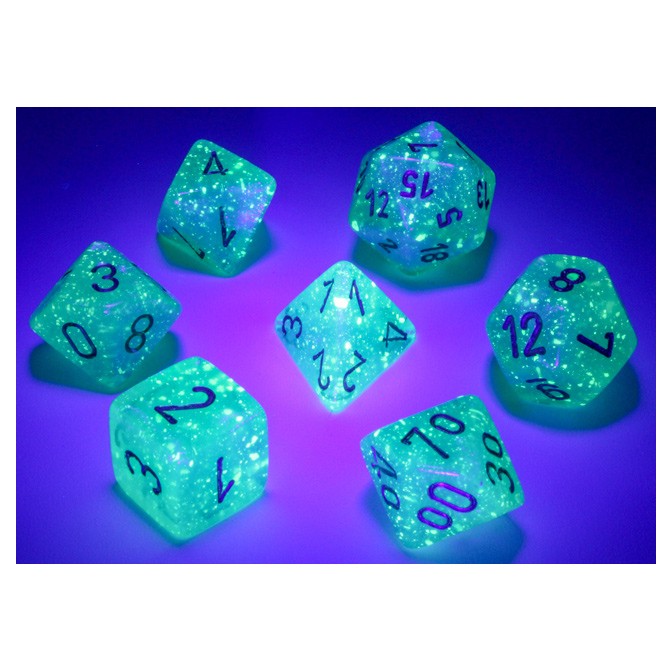 Dice: Chessex Borealis Light green/gold