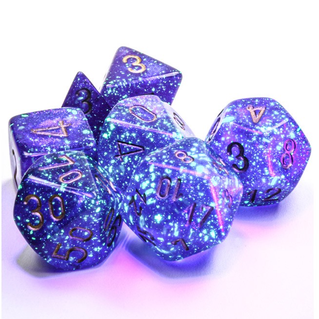 Dice: Chessex Borealis Royal Purple/gold