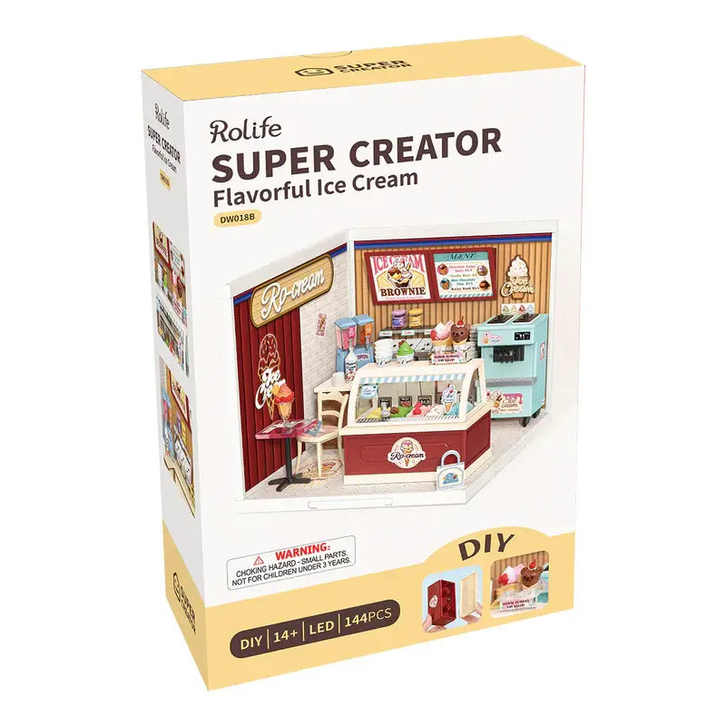 DW018B Rolife Flavorful Ice Cream DIY Miniature House