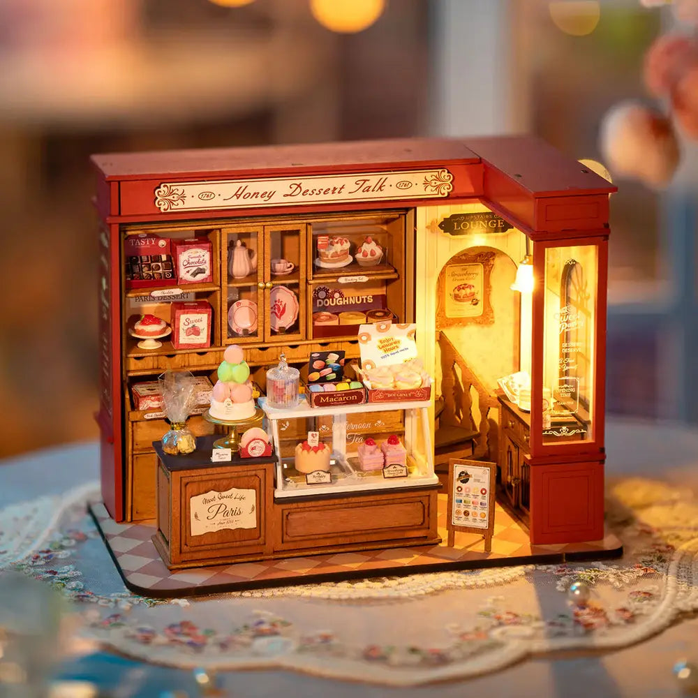 Honey Dessert Talk Rolife DIY Miniature House Crafts DG168