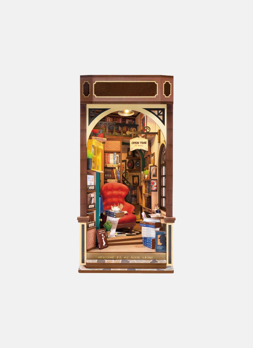 Bookstore Robotime Rolife DIY Kit Book Nook 3D Puzzles TGB07