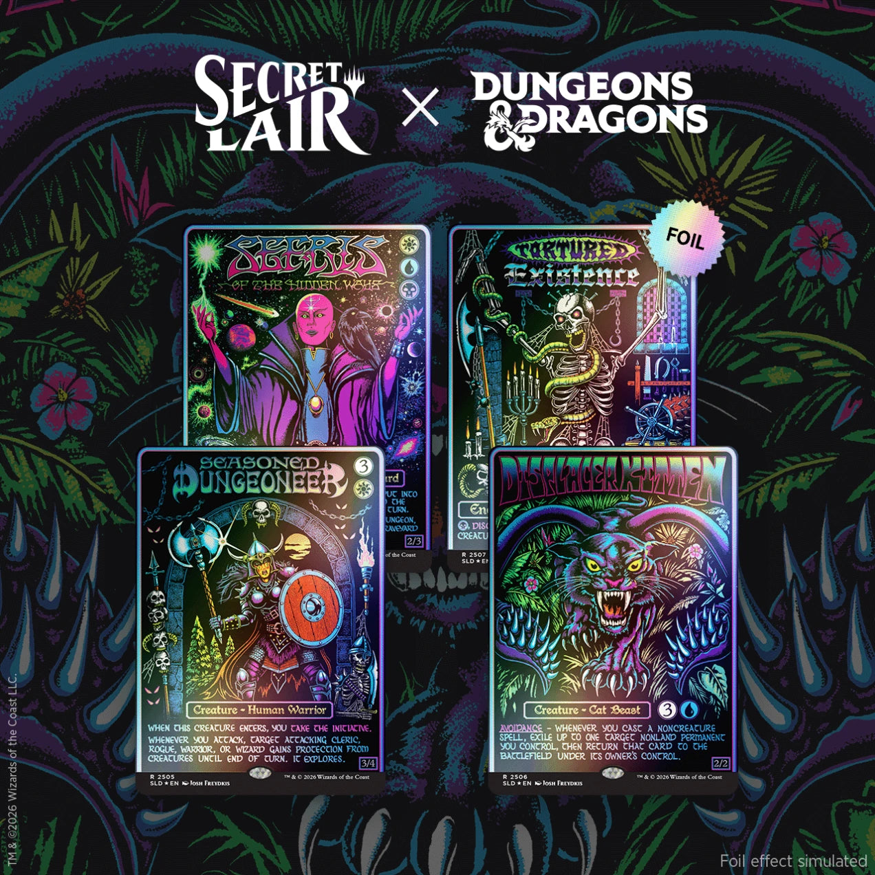 Magic the Gathering: Secret Lair Drop Series - Black Lights & Dark Dungeons - FOIL