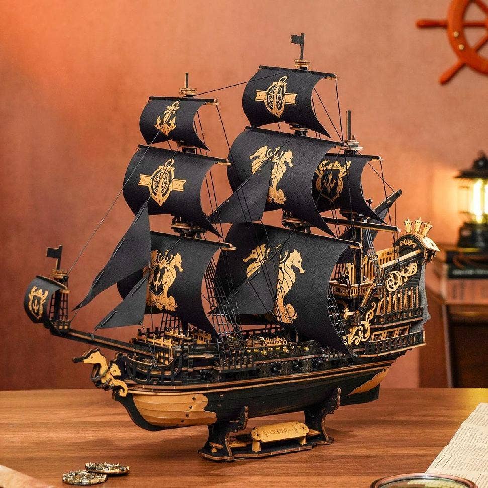 MCB02 ROKR The Seahorse Barque 3D Wooden Puzzle