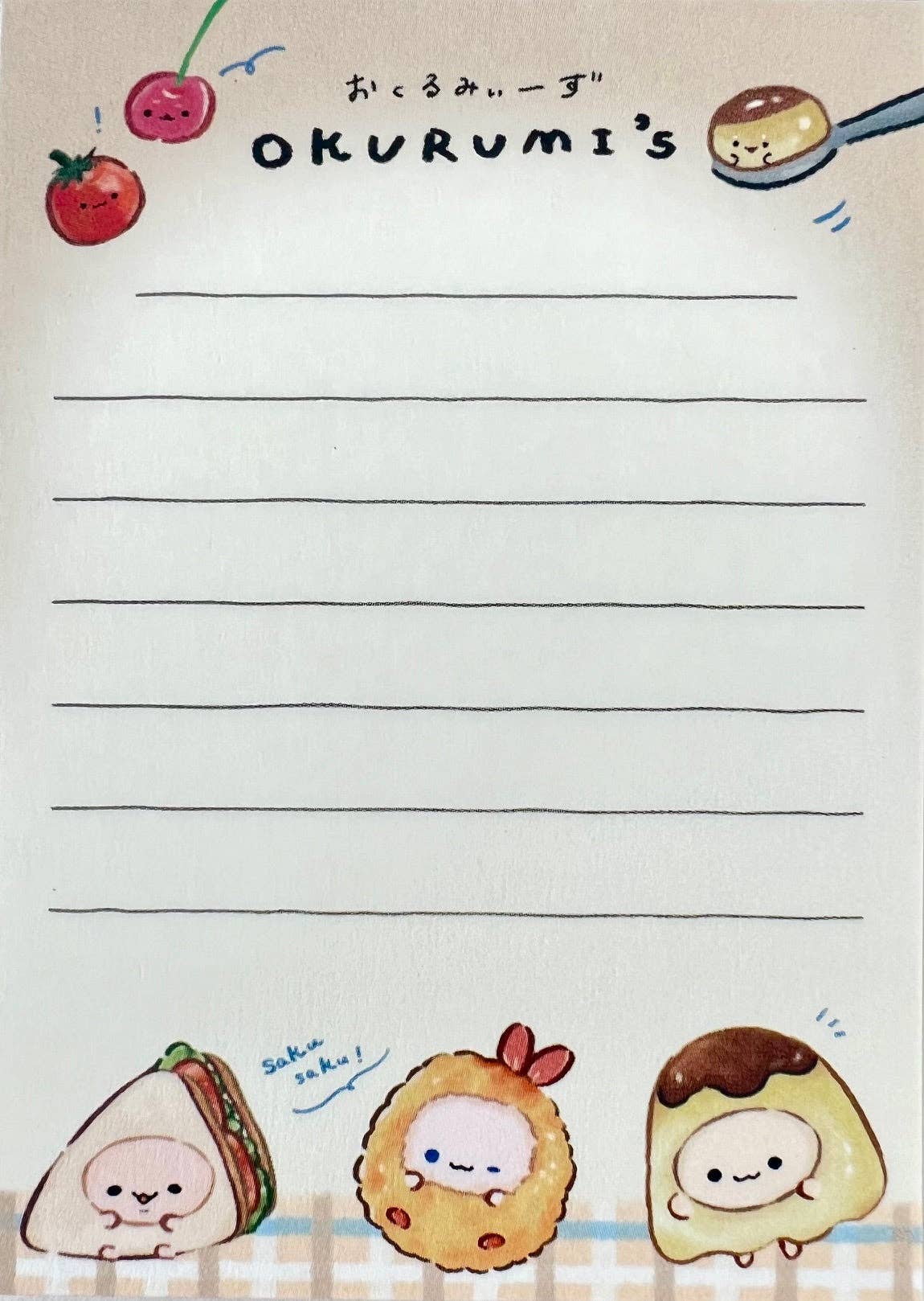 Food Buddy Resturant Okurumi Mini Notepad-10