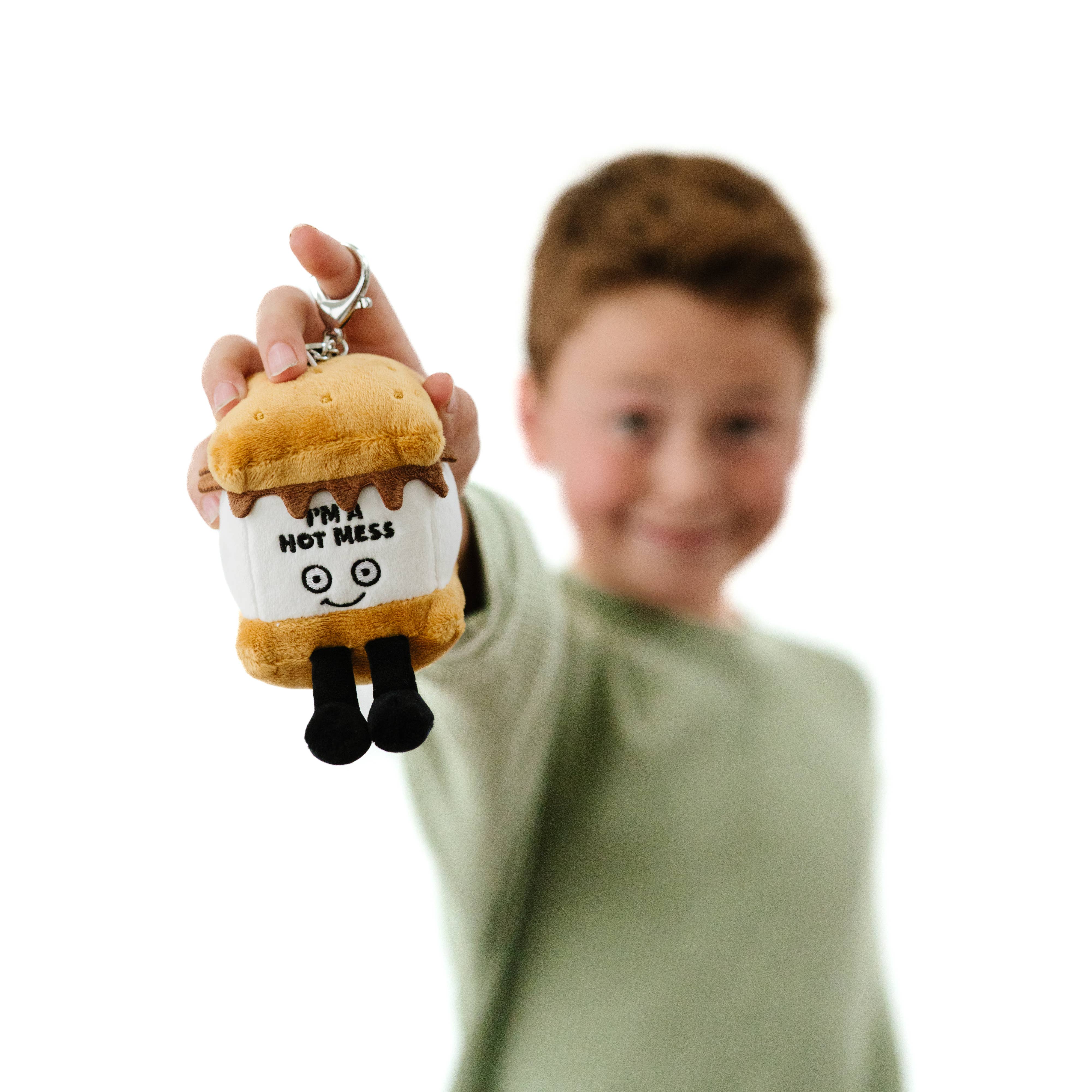 Hot Mess S'Mores Plush Bag Charm Soft Toy Funny Cute Gift