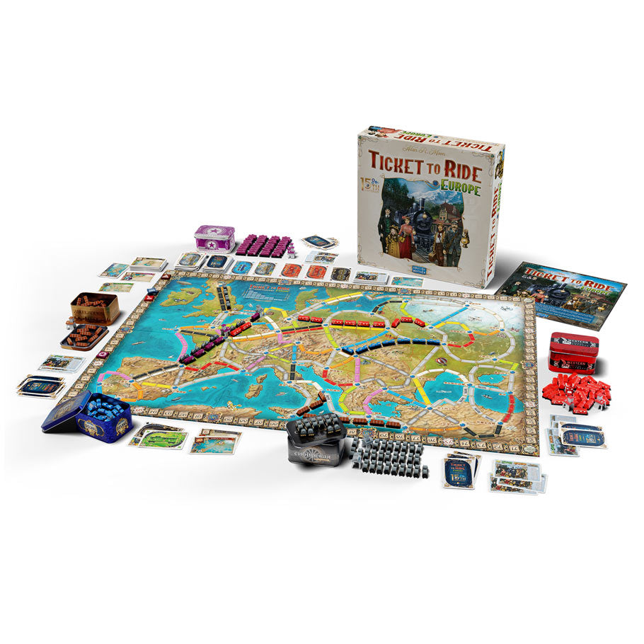 Ticket To Ride Europe 15th Anniversary Edition