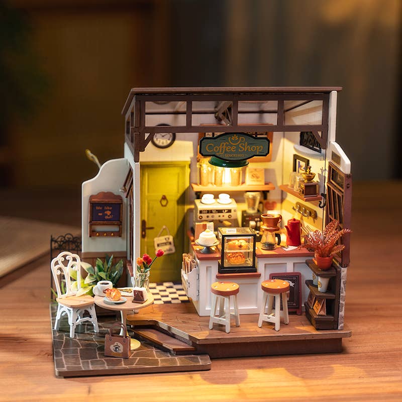 Rolife Slow Life Café DIY Miniature House Craft Dollhouse