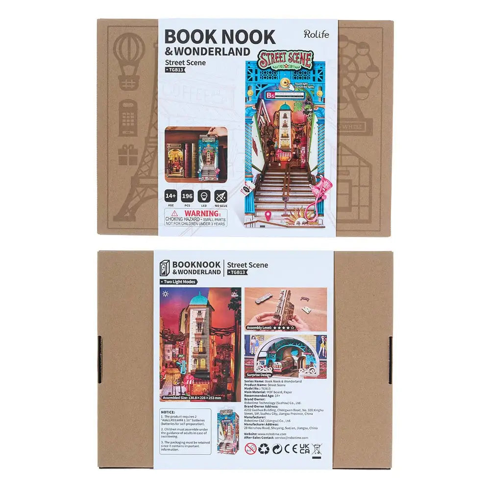 TGB13 Rolife Rolife Street Scene DIY Book Nook