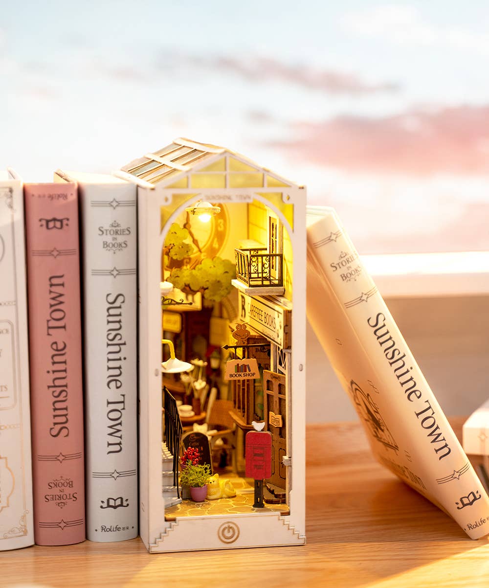 Robotime DIY House Sunshine Town Book Nook TGB02