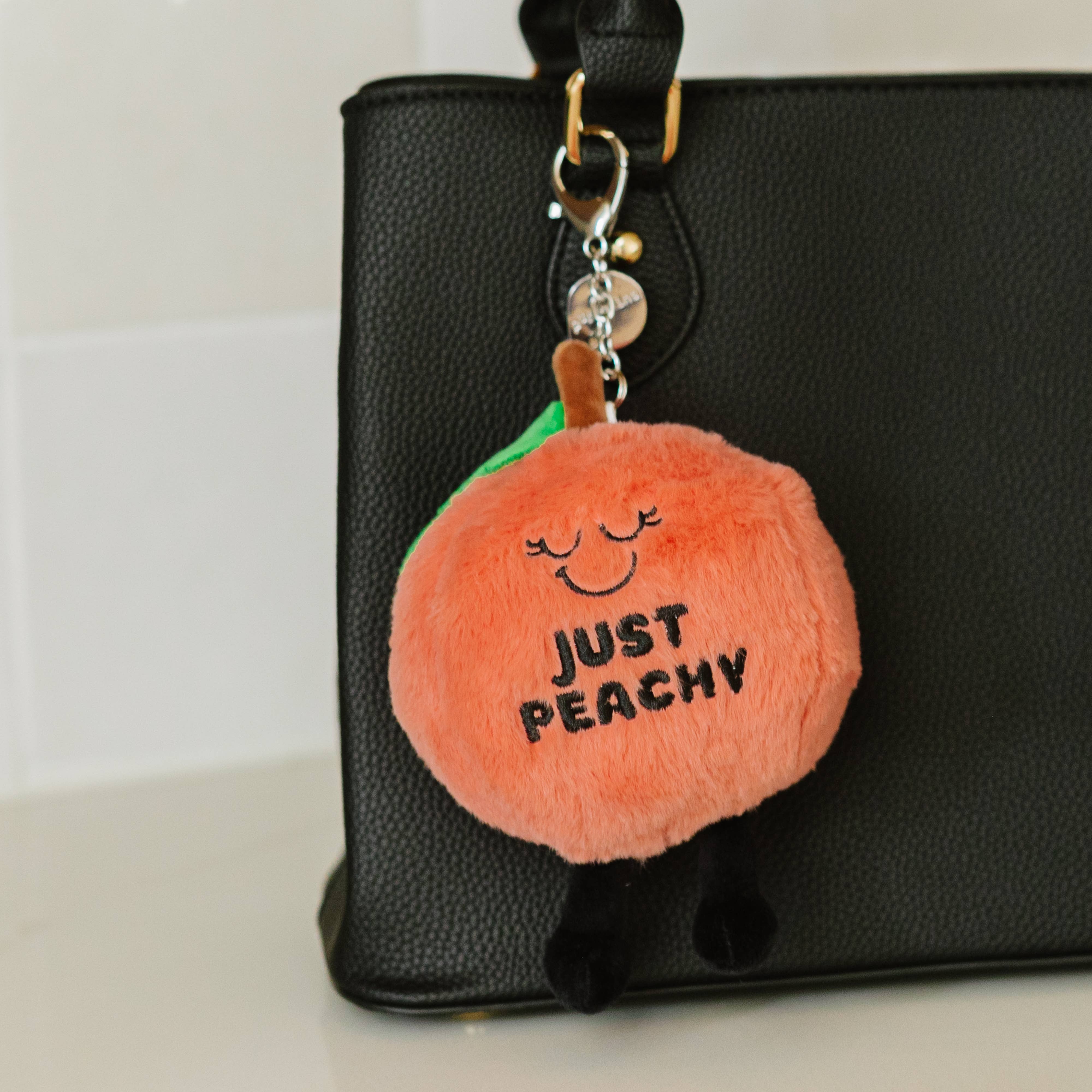 Plush Bag Charm Cute Just Peachy Soft Toy Funny Gift Animal