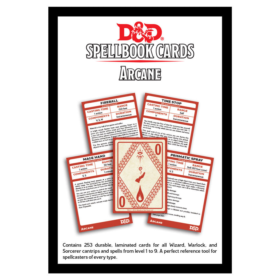 Dungeon & Dragons Spellbook Cards