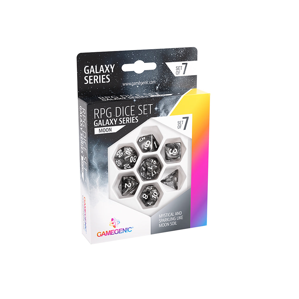 Dice: 7-Set: Galaxy Series: Moon