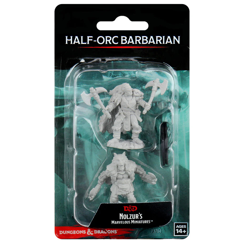 D&D Nolzur's Marvelous Miniatures: Male Half-Orc Barbarian