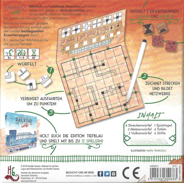 Railroad Ink: Blazing Red Edition