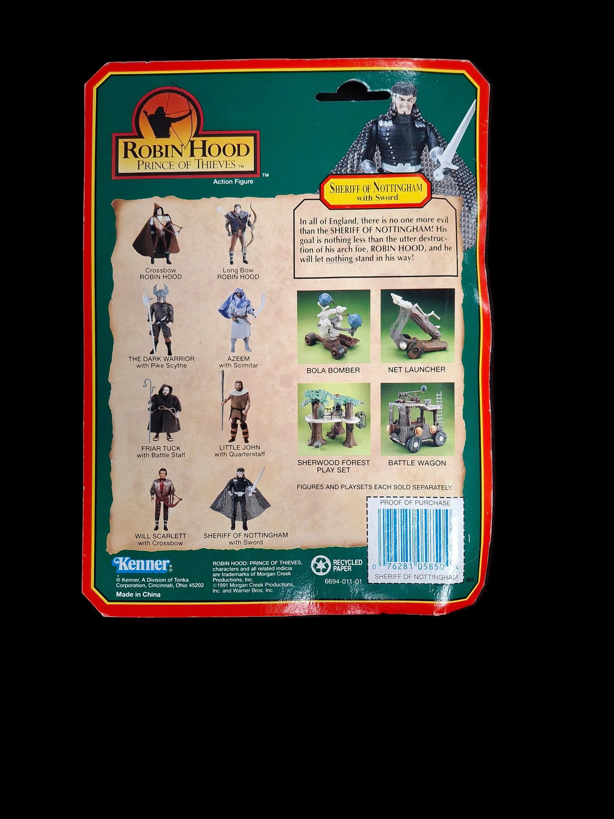 Robin Hood Prince of Thieves - Sheriff of Nottingham with sword