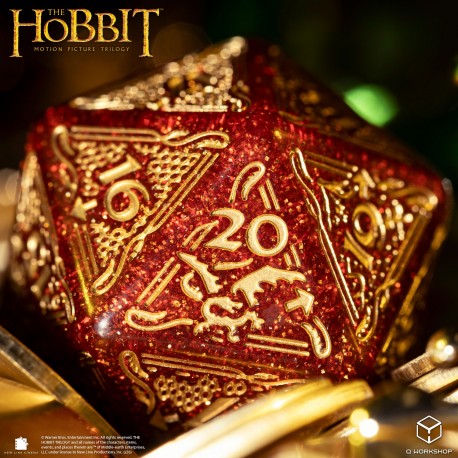 The Hobbit Spindown D20 - Ember TCG Jumbo Die