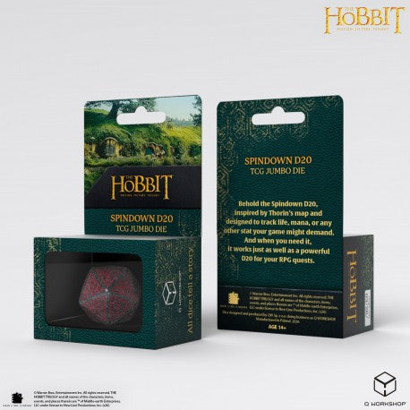 The Hobbit Spindown D20 - Lunaris TCG Jumbo Die