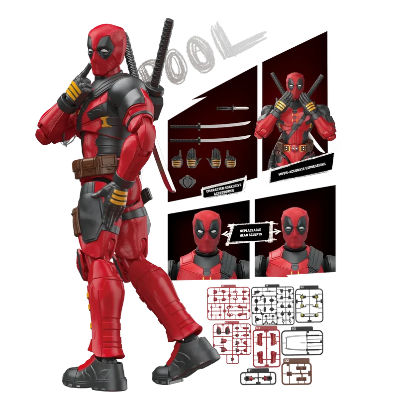 Marvel Deadpool & Wolverine Champion Class 04 Deadpool Model Kits | Blokees