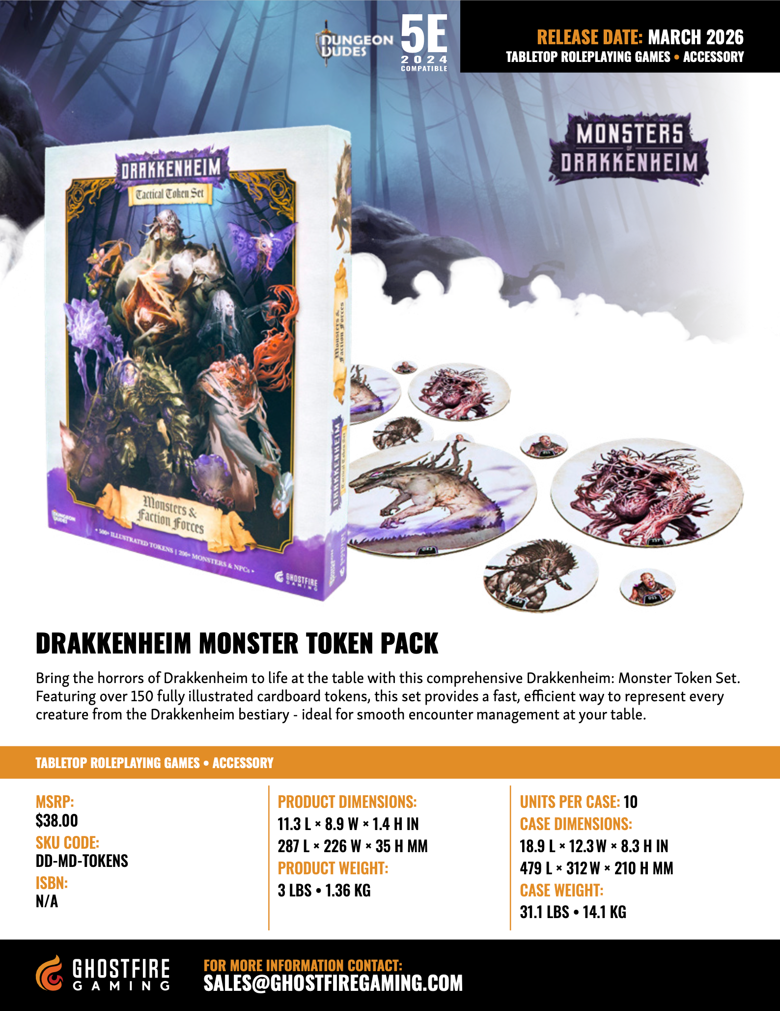 Drakkenheim: Monster Token Set
