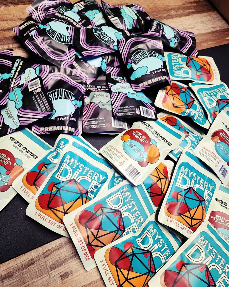 Mystery Dice - full set of 7 Polyhedral Dice