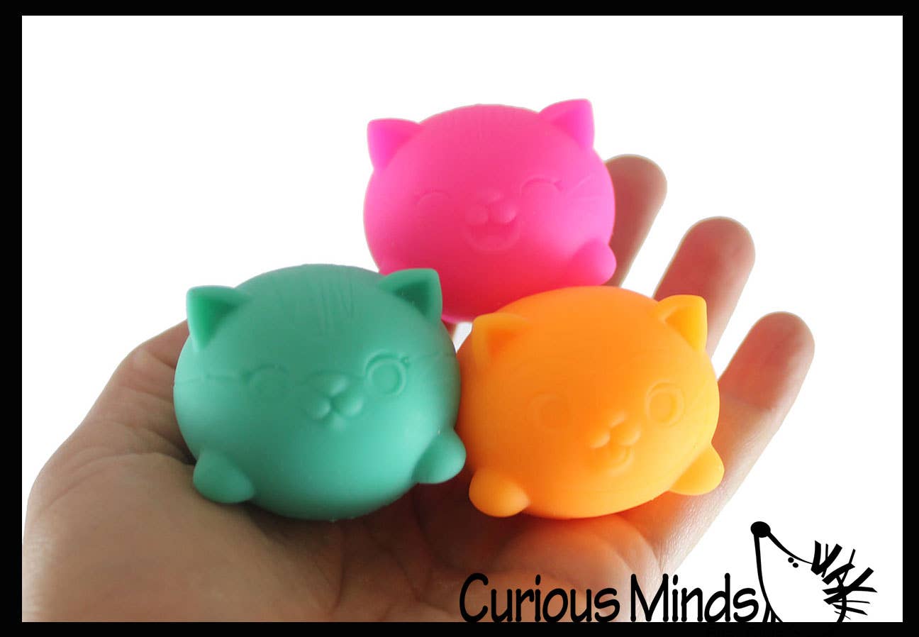 NeeDoh Teenie Cool Cat Groovy Soft Doh Filled Stretch Ball -