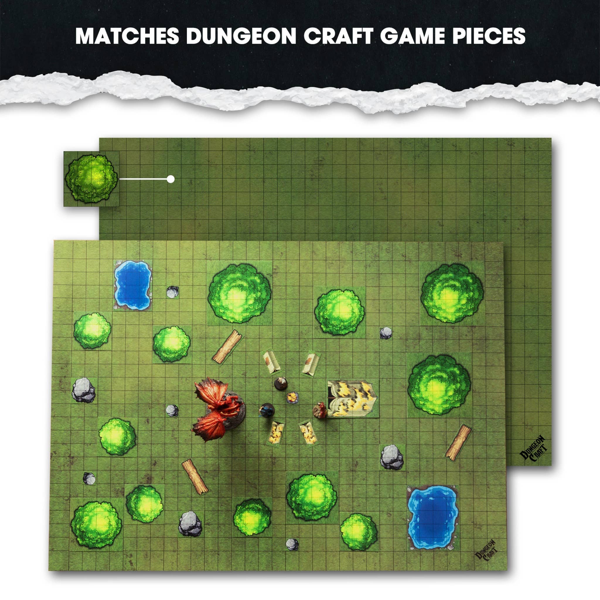 BattleMap: Grasslands battle map for DnD