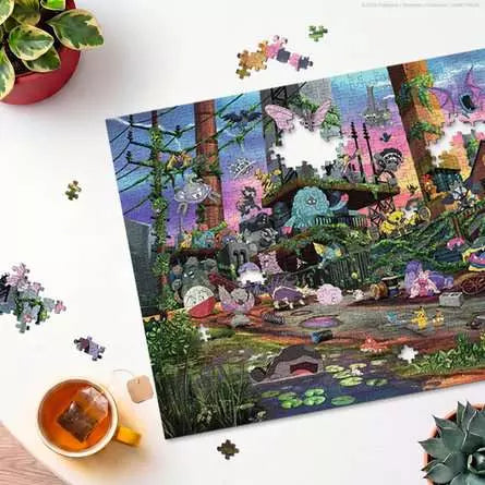 Pokémon: Jolteon and Reclaimed Power Plant - 1000 Piece Puzle
