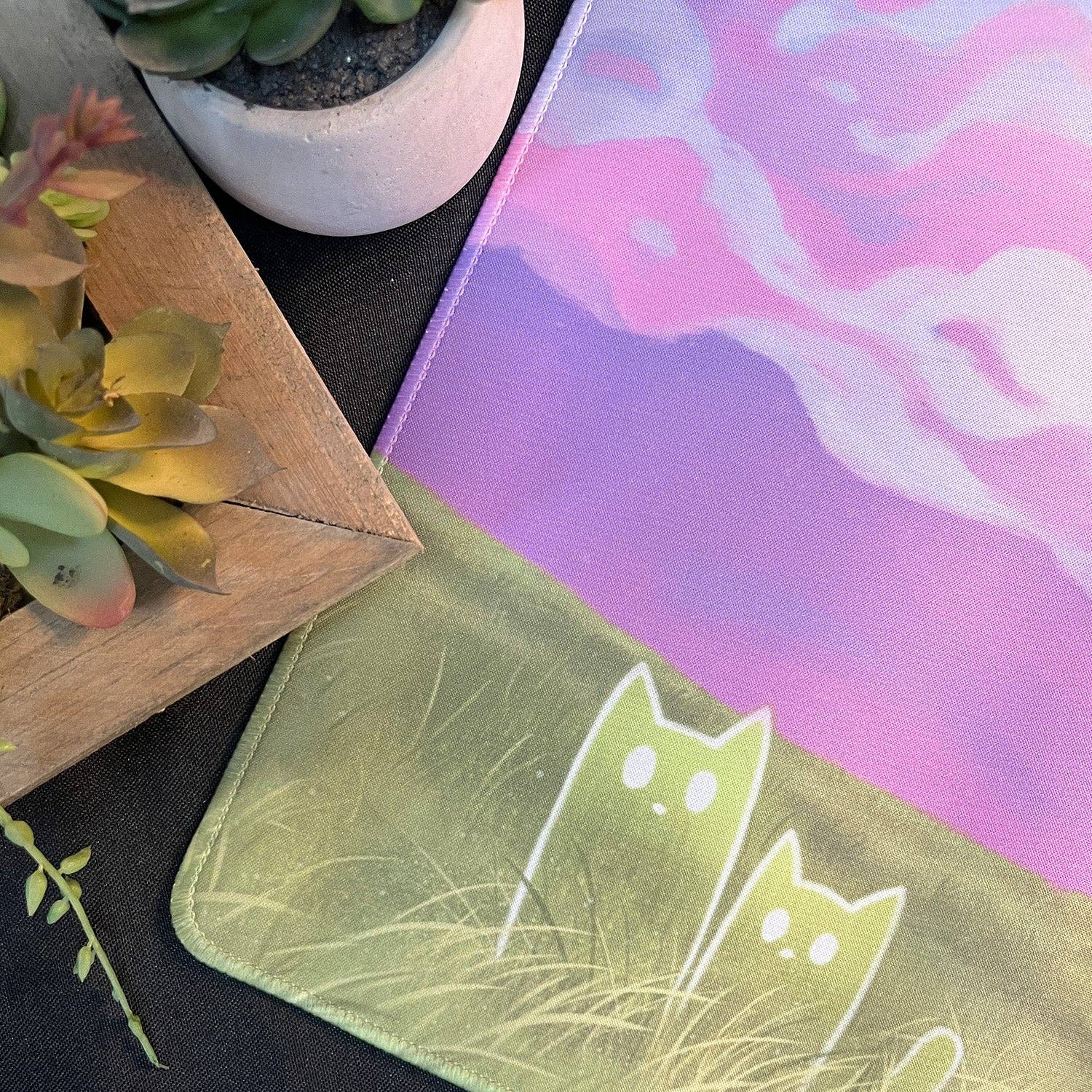 Caverns & Calicos Mana Cats Plains Playmat