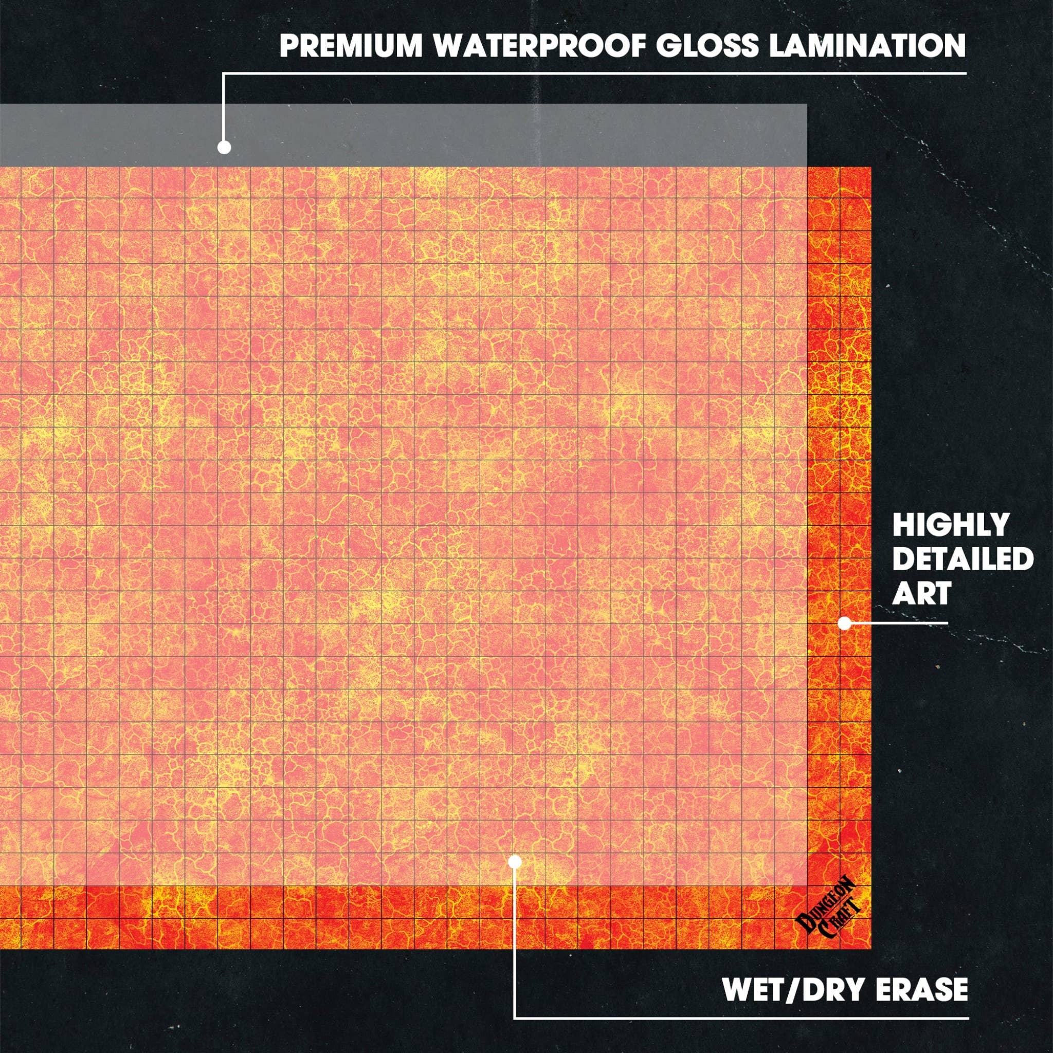 BattleMap: Hell RPG battle map for DnD