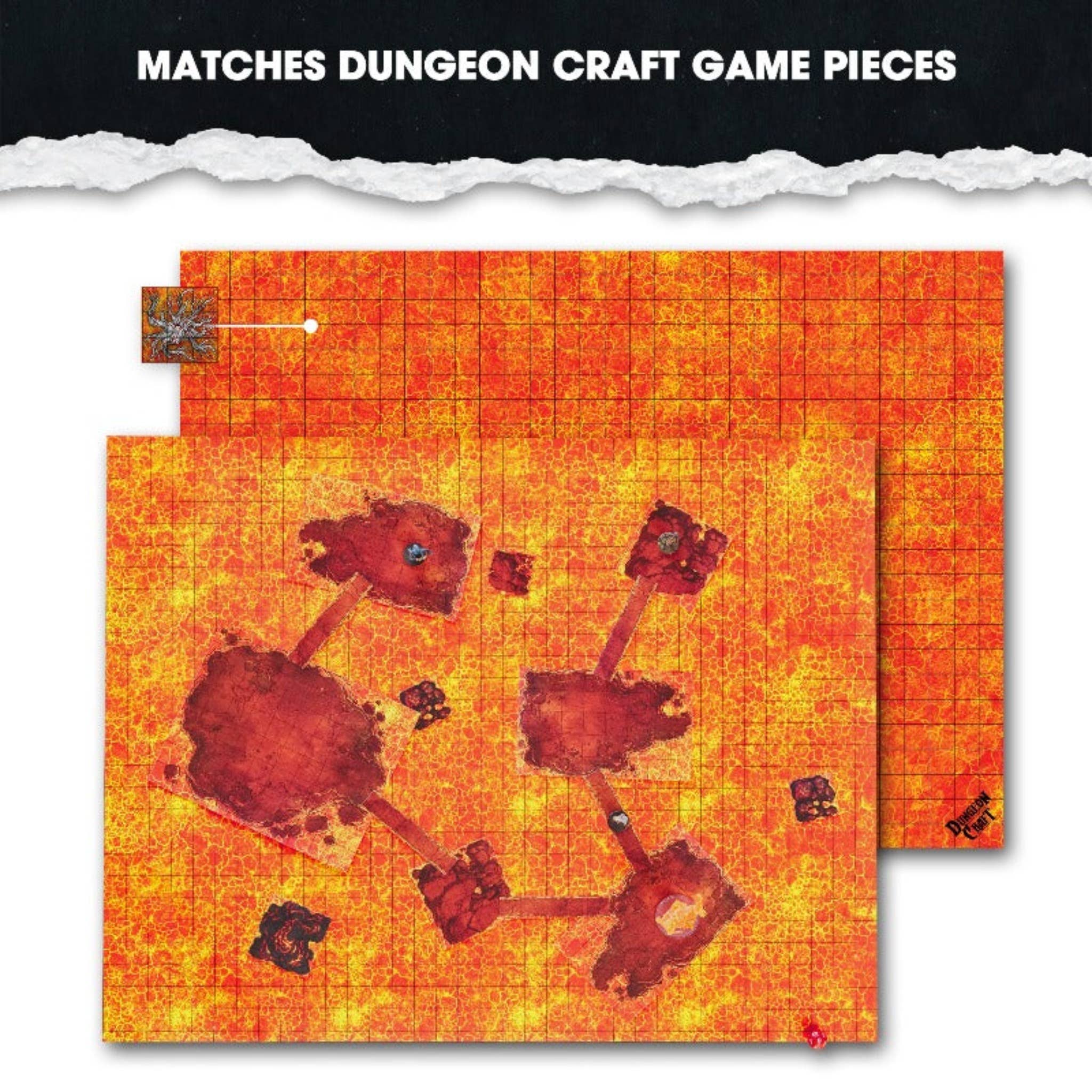 BattleMap: Hell RPG battle map for DnD