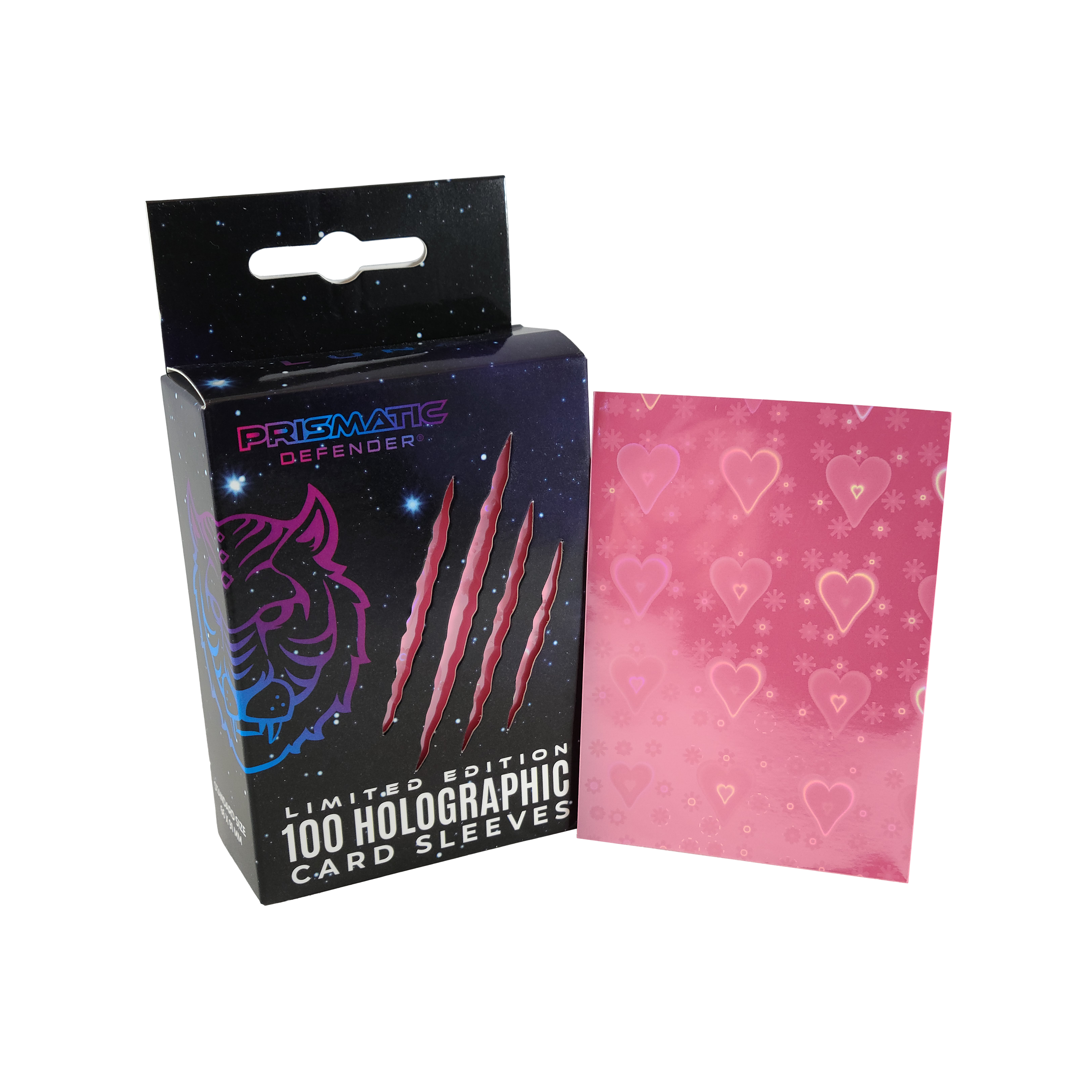Prismatic Defender: Holographic Card Sleeves - Standard Size - 3 Foil Designs