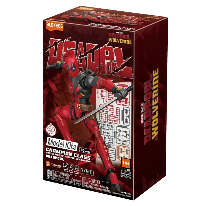Marvel Deadpool & Wolverine Champion Class 04 Deadpool Model Kits | Blokees