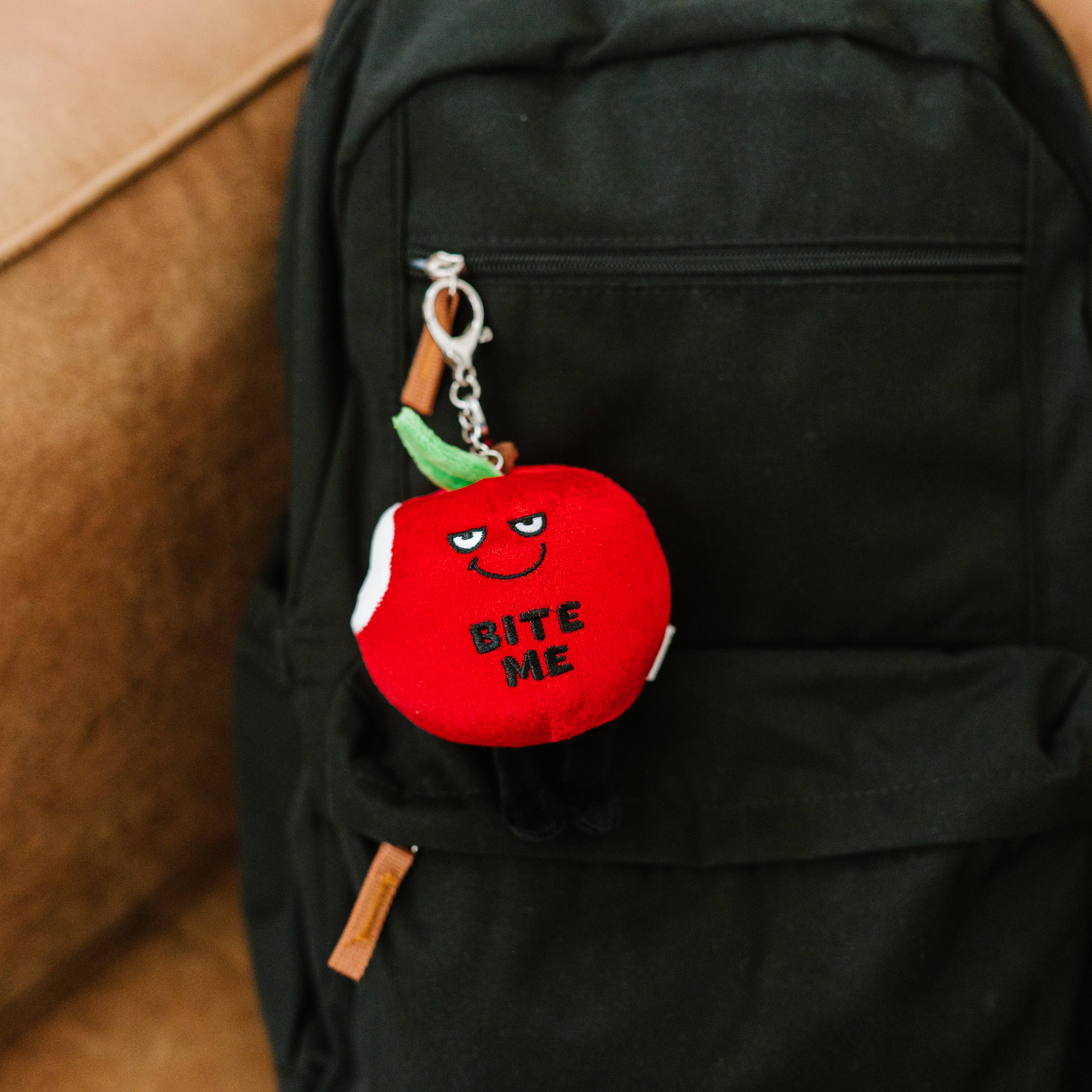Apple Plush Bag Charm - Funny & Cute Accessory Gift