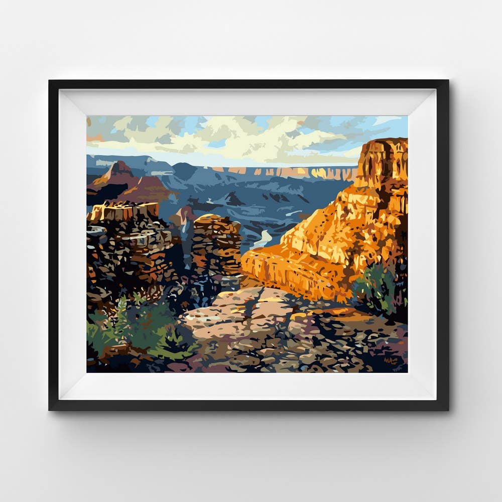 Dancing Rock - DIY Paint by Numbers Kit - Fall Decor