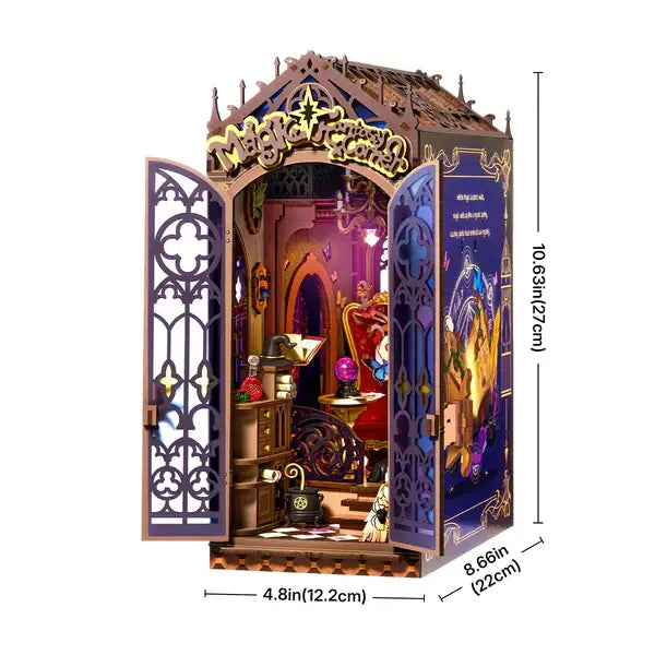 TGB14 Rolife Magic Fantasy Corner DIY Book Nook Shelf Insert