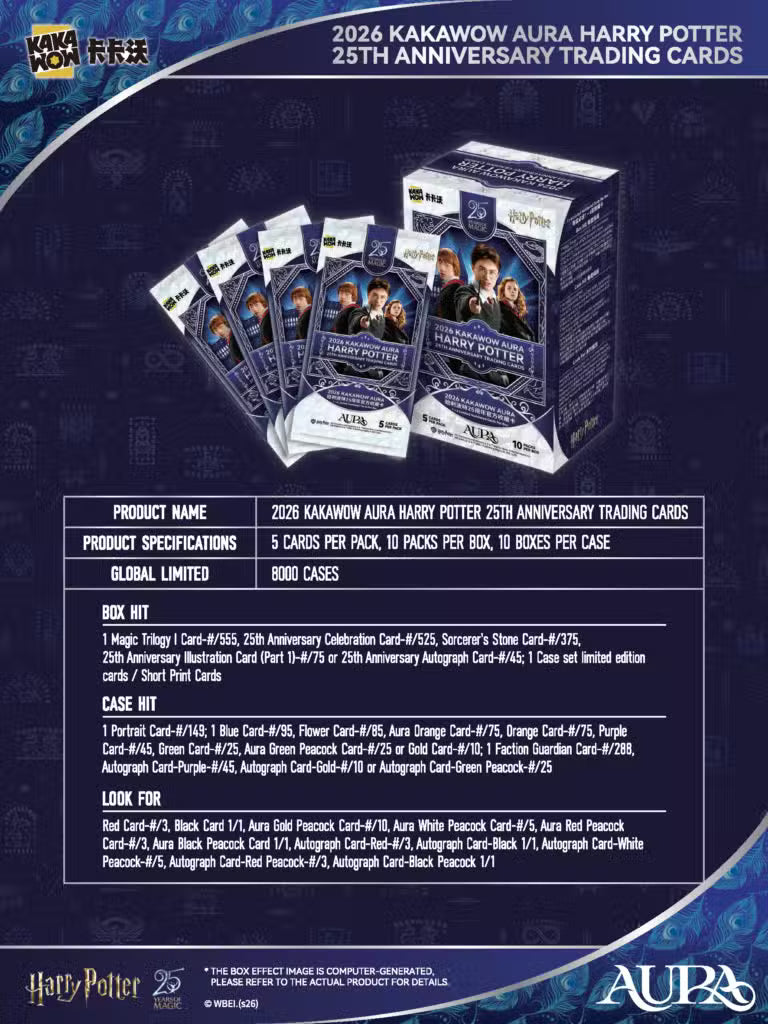 Harry Potter 25th Anniversary Trading Cards: Kakawow Aura