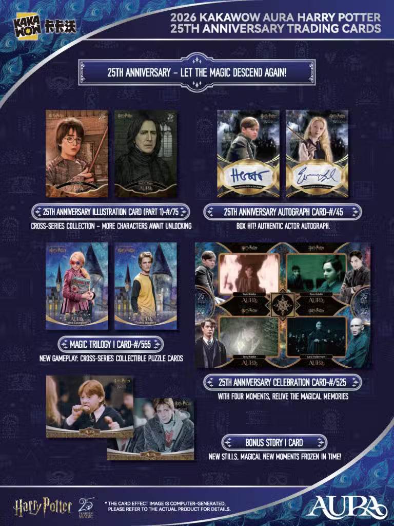 Harry Potter 25th Anniversary Trading Cards: Kakawow Aura