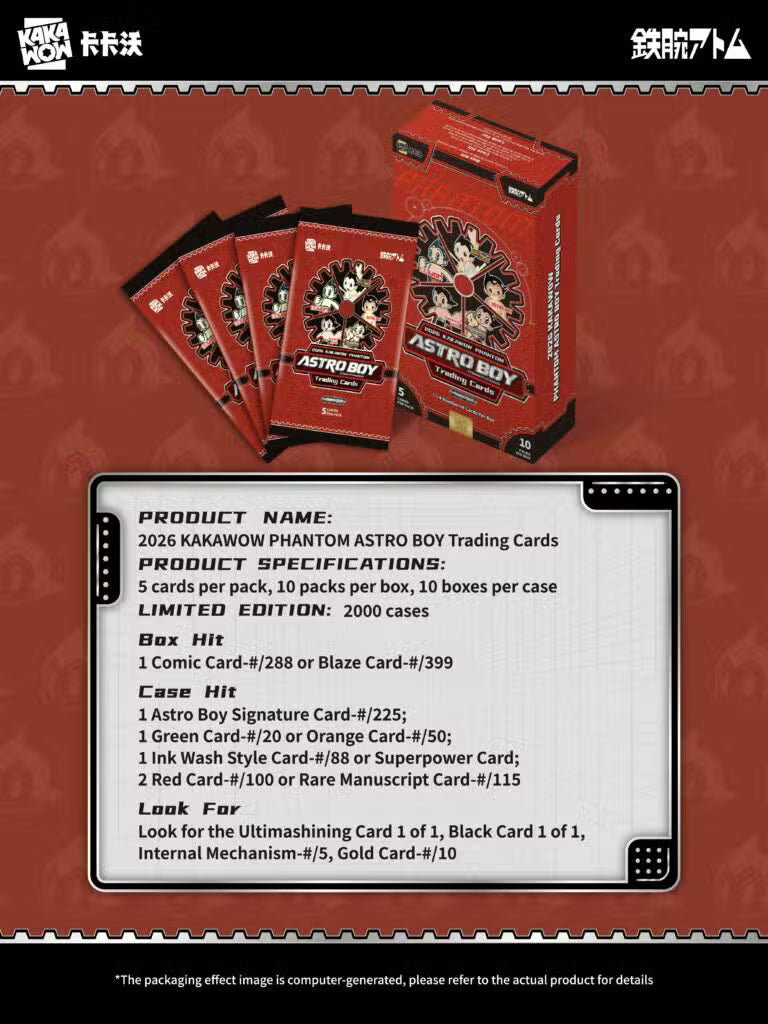 2026 KAKAWOW PHANTOM Astro Boy Trading Cards Hobby Box
