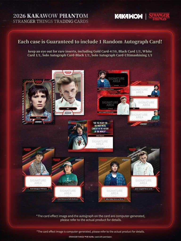 2026 KAKAWOW PHANTOM Stranger Things Trading Cards