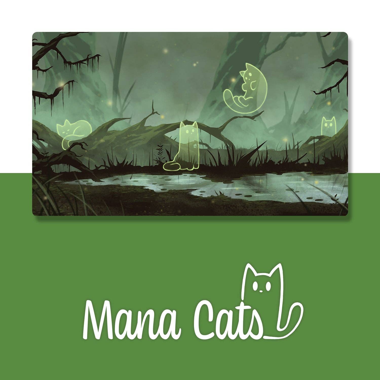 Caverns & Calicos Mana Cats Swamp Playmat