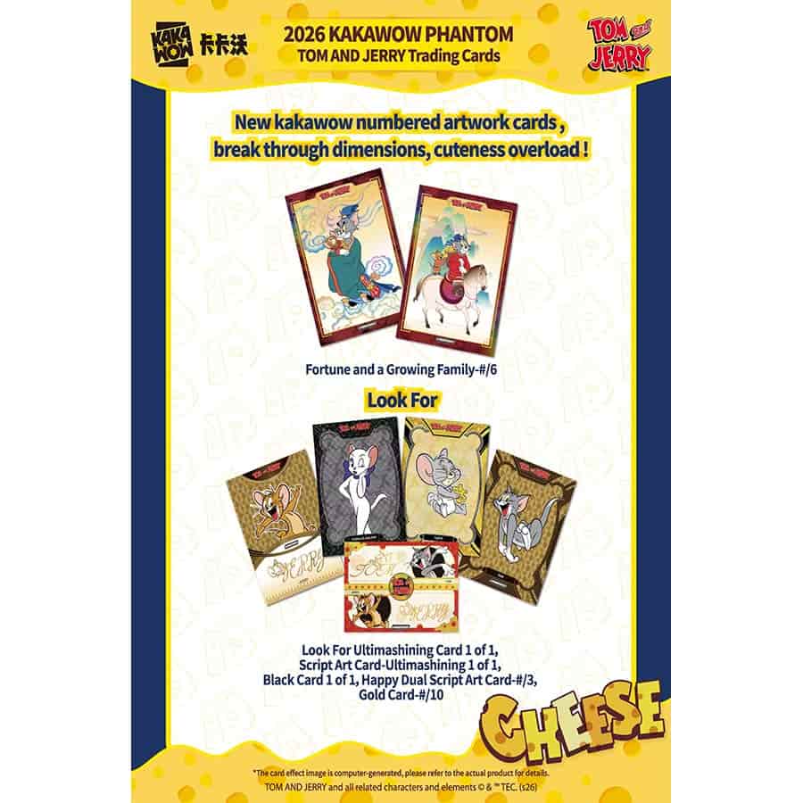 2026 KAKAWOW PHANTOM Tom and Jerry Trading Cards Hobby Box
