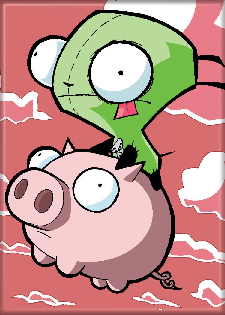Invader Zim Gir And Pig Magnet