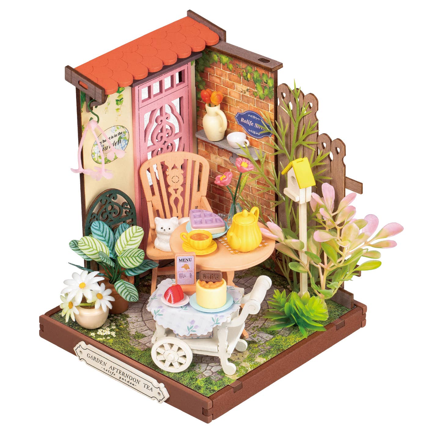 Fancy Tea Yard Rolife DIY MINI Miniature House Crafts