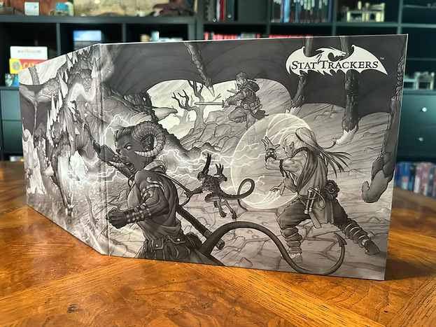 Stat Trackers Gamer Master's Screen-  DM Screen for Version 2024 of 5e