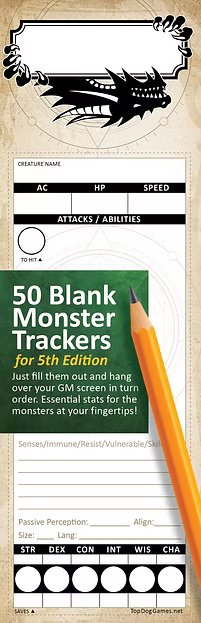 Stat Trackers - Trackers DND 5E 2024