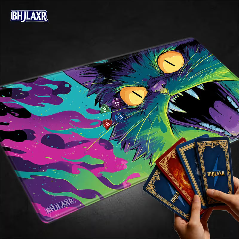 Playmat: Stitched - Psychedelic Flame Cat